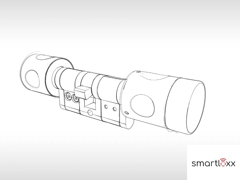 Smartloxx-Zylinder-Zeichnung