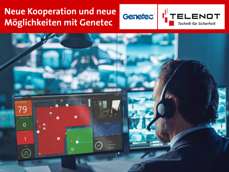 Zukunftsweisende Kooperation zwischen Telenot und Genetec